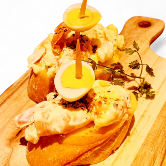 赤エビのタルタル ピンチョス