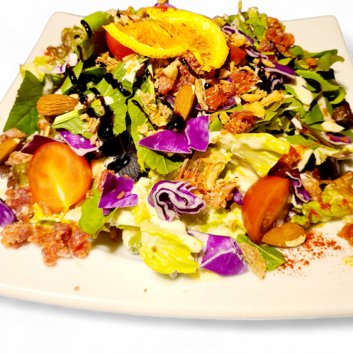 生ハムフレークのシーザーサラダ