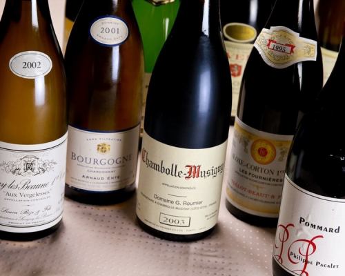 Special wines carefully selected by the sommelier