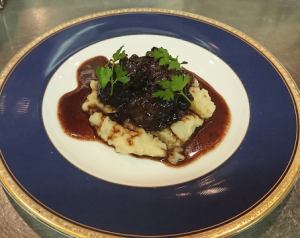 Red wine braised jersey beef cheek