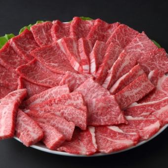 上焼肉盛り合わせ≪上赤身・上ロース・上カルビ≫｜180g:4595円(税込)