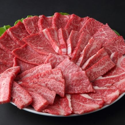 上焼肉盛り合わせ≪上赤身・上ロース・上カルビ≫｜180g:4595円(税込)