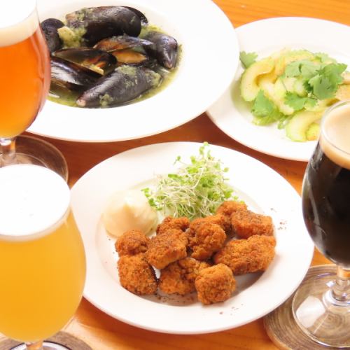 お仕事終わりに至福の一杯！お得なハッピーアワーセット