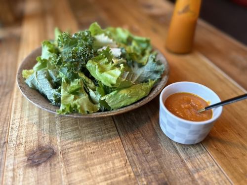 8TAKE Salad with lots of carrot dressing