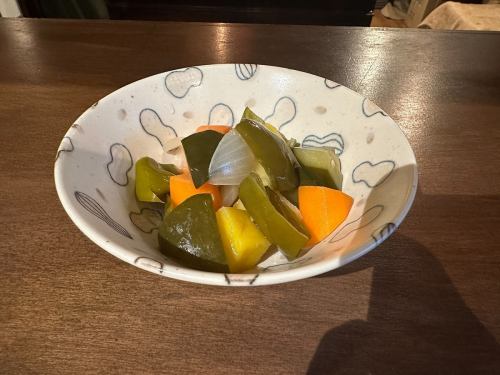 Shibaumi Farm's seasonal mixed pickles