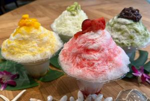 Matcha and Azuki Milk