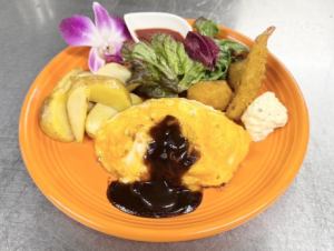 ◆Kid's Omelette Rice Plate