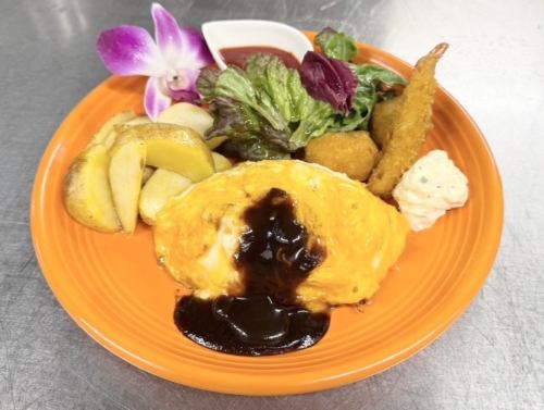 ◆Kid's Omelette Rice Plate