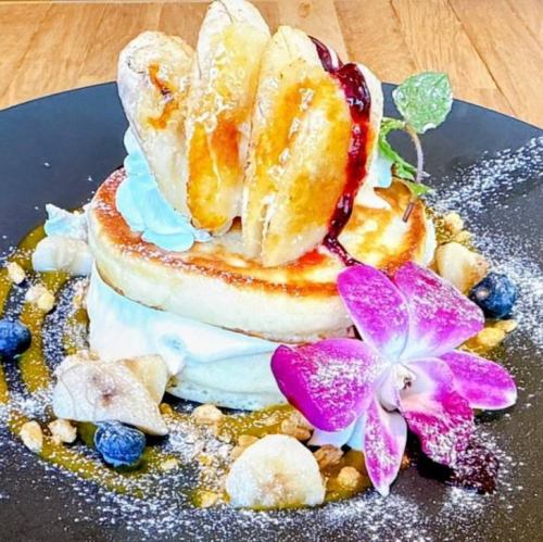 ◆藍莓香蕉優格蛋奶煎餅