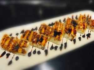 6 pieces of tempura conger eel pressed sushi
