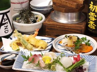 Enjoy Ehime's fresh course! (7 dishes) 4,400 yen (tax included)!