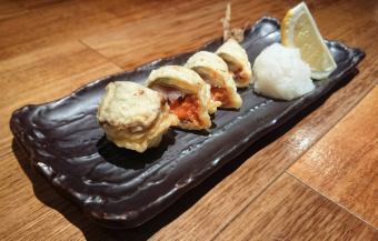 Sardine mentaiko tempura