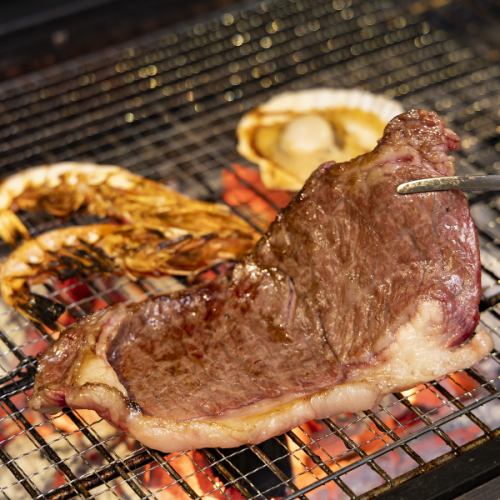 「カルビ越え」とのコラボ。厳選した上質なお肉◎