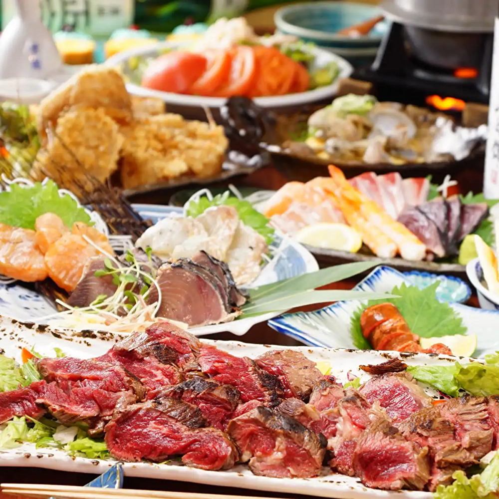 美食の食べ放題コースは3時間飲み放題付きで3300円～ご用意！