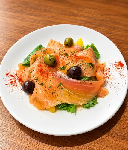 Tasmanian salmon marinated in soy sauce