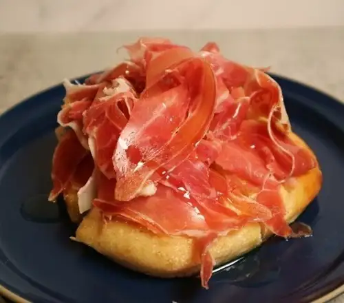 Prosciutto and focaccia