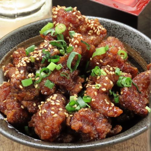 【おつまみに◎】鳥のたん、レバー、ハラミ、ハツを揚げた絶品もつ唐！