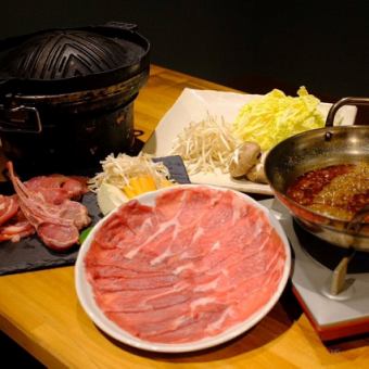  【美味しいラム肉をお腹いっぱい食べたい人はこれ！】ジンギスカン＆ラムしゃぶセット