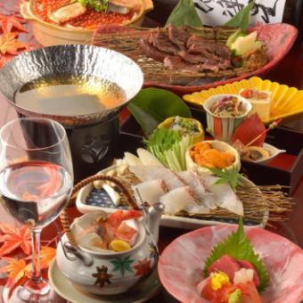 April-May Petit Luxury Banquet Plan! [Aoba Course] ¥7700 All-you-can-drink of 15 local sakes for 120 minutes + 9 dishes included