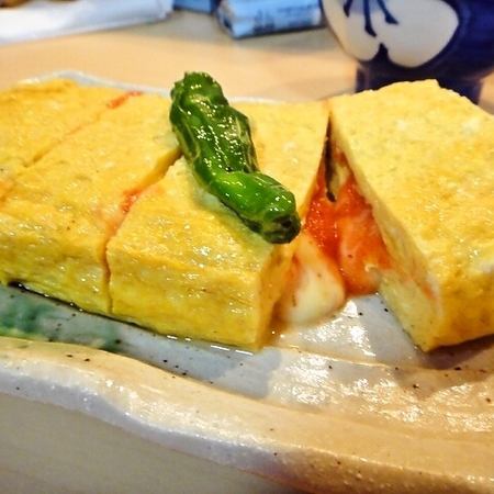 Pollack roe cheese omelette
