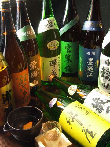 We also offer all-you-can-drink local sake as a single item! All-you-can-drink with local sake is 2500 yen
