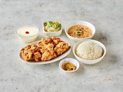 【人気】唐揚げ定食（6個）