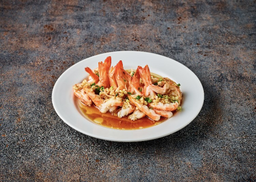 海老の開き蒸し