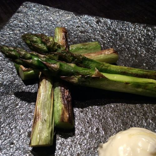 Charcoal-grilled morning asparagus 2P