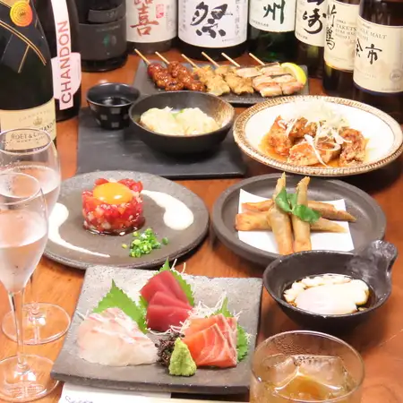 【4730円(税込)コース】《お料理のみ》鮮魚たっぷりのお刺身盛り合わせなど全10品◆4730円(税込)