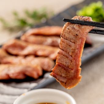 [Extreme Course] Gorgeous and gorgeous! Beef tongue with green onion, salt and lemon as the main dish! All-you-can-drink for unlimited time, 9 dishes for 5,000 yen *Until December 11th