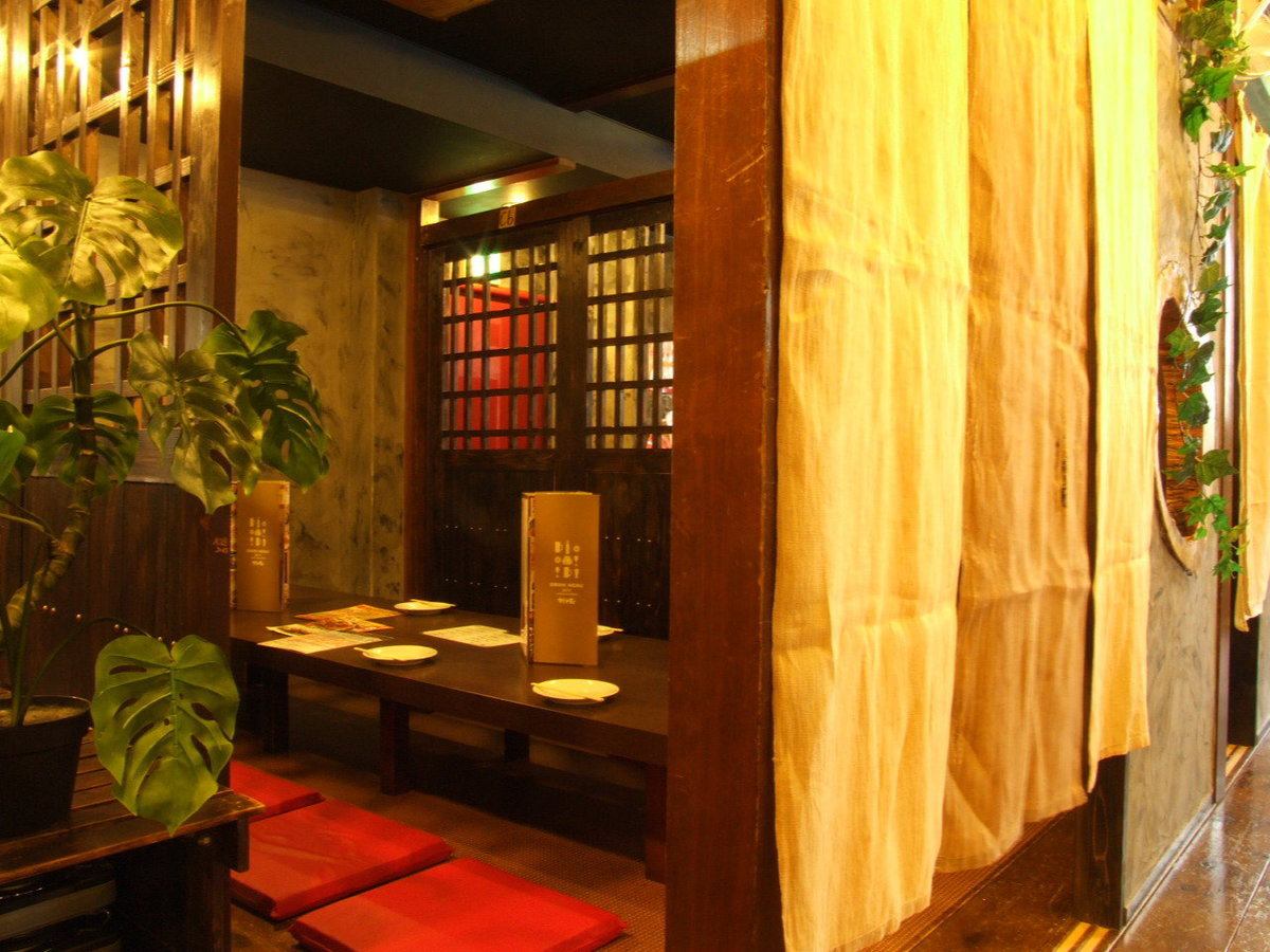 Please relax in a large tatami room !! All-you-can-drink course 3000 yen available ★