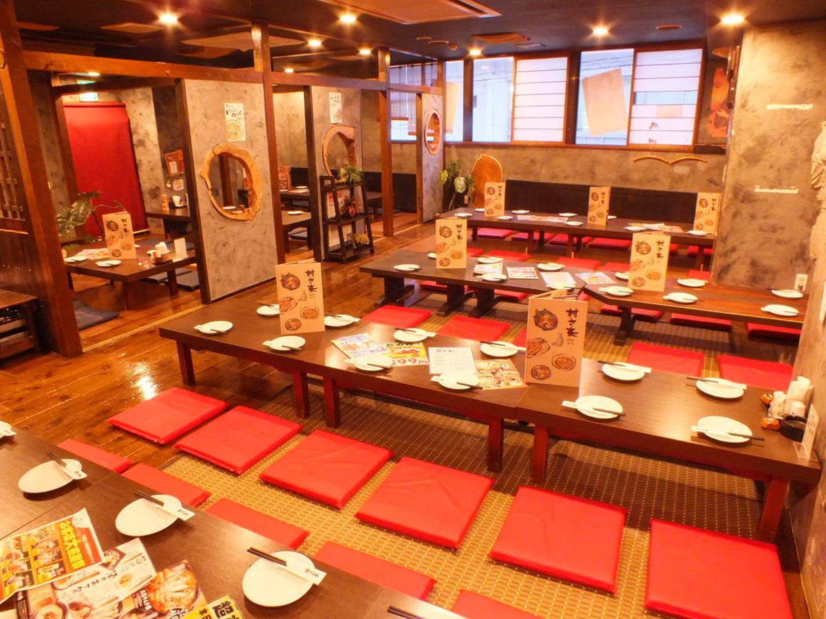Please relax in a large tatami room !! All-you-can-drink course 3000 yen available ★