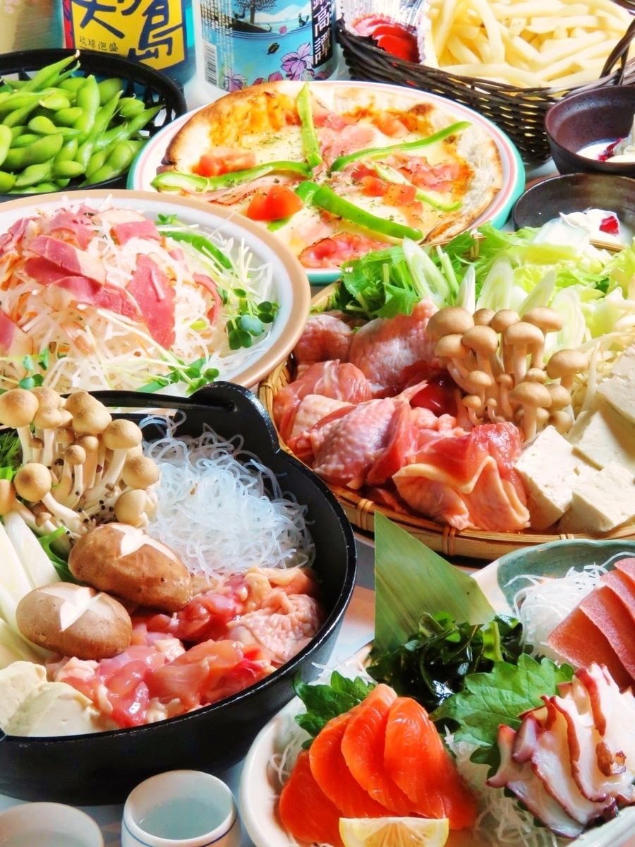 Popular all-you-can-eat/all-you-can-drink course ★3,300 yen!!