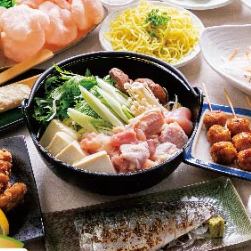 【期間現定/生飲み放題】鶏塩ちゃんこ鍋やお刺身2点盛り等全9品+120分［飲放］4500⇒3500円