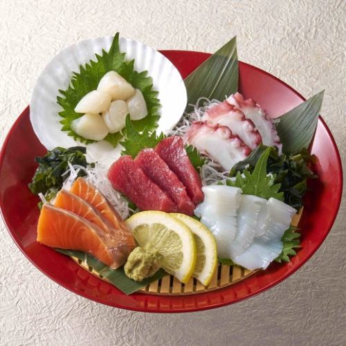 お刺身五点盛り 三切れ