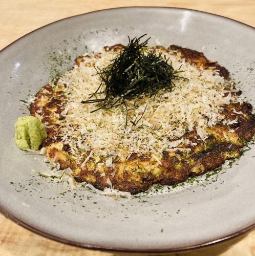 つなぎなし！山芋100％のお好み焼き