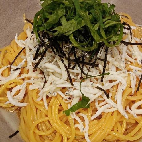 しらすと大葉のパスタ