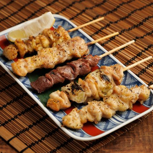 おまかせ5本鳥串焼き 盛り合わせ