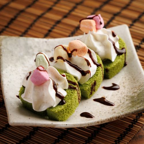 抹茶ロールケーキ