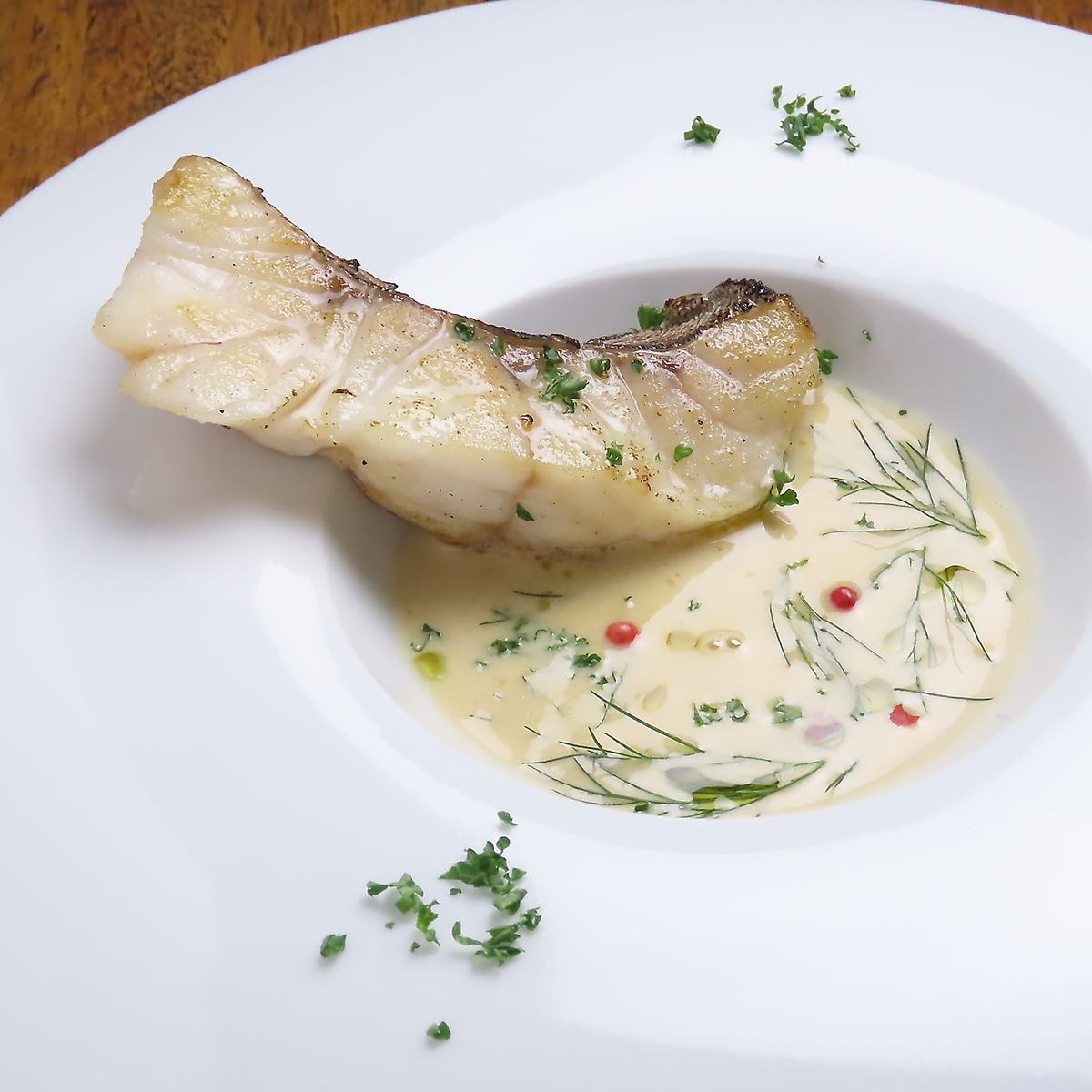 Enjoy Italian cuisine made with fresh fish.