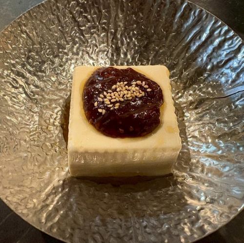 味噌肉冷豆腐