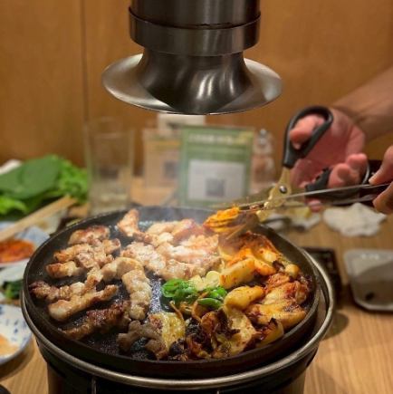 ＜お料理のみ＞【白川郷の結旨豚のサムギョプサルコース】肉と海鮮の旨み溢れる 全8品 3,480円