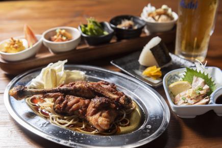 【100分飲み放題付★】一人一皿でご提供♪骨付鳥堪能セット 5500円