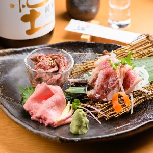 Assortment of three kinds of meat