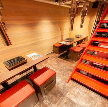 We have table seating available for groups of multiple people.It's a space that has just the right amount of privacy, yet still allows you to feel the energy of the shop.