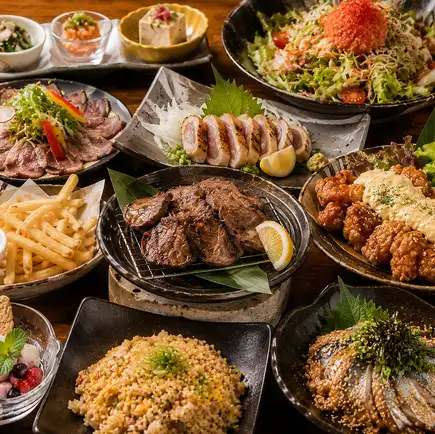 ≪1日5組限定≫佐賀牛タンや薩摩地鶏たたき×胡麻サバや博多明太子含む全10品4230円⇒3480円