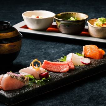 [Sukuri Gozen] Lunch where you can enjoy 5 types of sashimi carefully selected by the chef