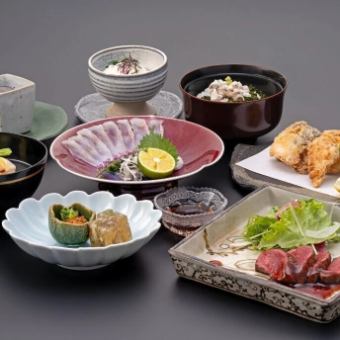 【昼・夜/雅会席～河豚づくし～】冬の味覚「河豚」、黒毛和牛など豪華食材を使った贅沢な会席