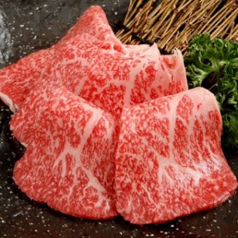黒毛和牛上焼物コース★120分飲み放題付き5,000円　※生ビール付きは＋500円