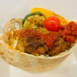 ラップサンドイッチチキン